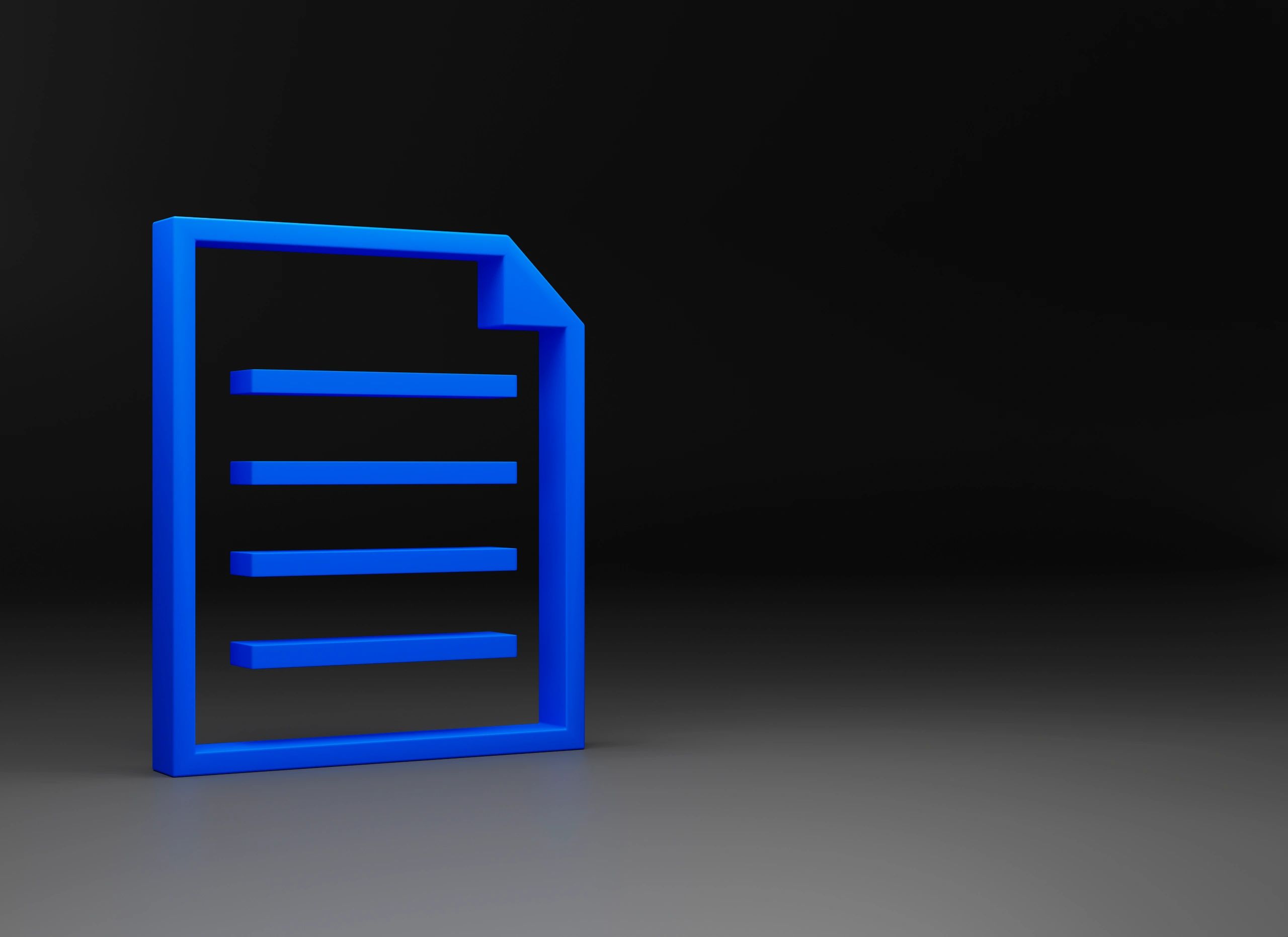 Documento digitale blu che rappresenta dati e condizioni di utilizzo